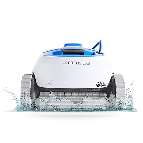 Dolphin Proteus DX3 Automatic Robotic Pool Cleaner, The Quick and Easy Way to a Clean Pool, Ideal for In - ground Swimming Pools up to 33 Feet