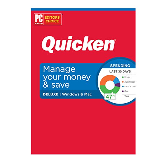 Quicken Deluxe Personal Finance â Manage your money and save â 1-Year Subscription (Windows/Mac)