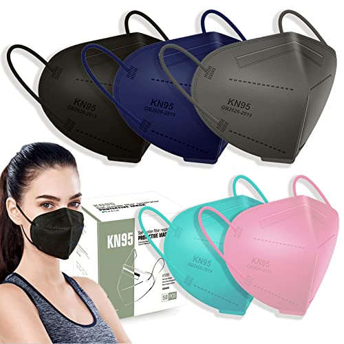 Face Mask Kn95 Masks for Protection 50 Pcs K95 Face Masks kn95 Cup Dust Safety Masks 5-Ply Breathable Comfortable Facemask for Outdoor