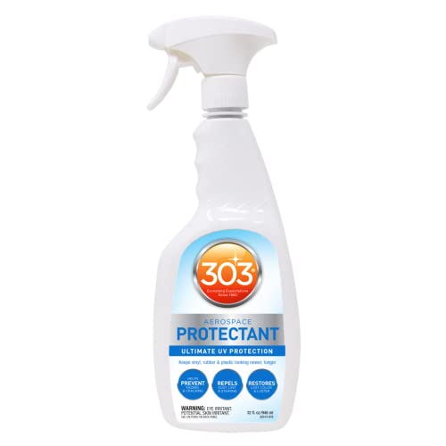 303 Aerospace Protectant - Provides Superior UV Protection, Helps Prevent Fading and Cracking, Repels Dust, Lint, and Staining, Restores Lost Color and Luster, 32oz (30313CSR) Packaging May Vary