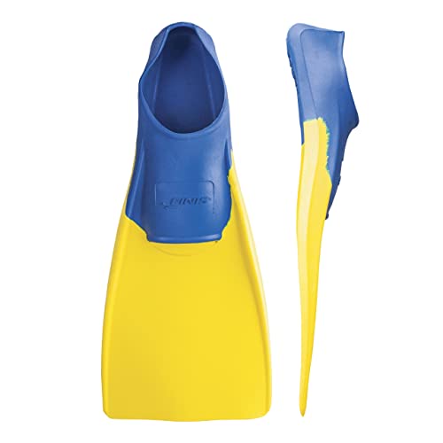 FINIS Long Floating Fins , Blue/Yellow, XS (US Male 1-3 / US Female 2-4) (1.05.037.03)