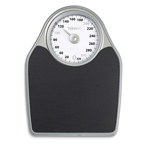 Thinner Extra-Large Dial Analog Precision Bathroom Scale, Analog Bath Scale, Measures Weight Up to 330 Lbs