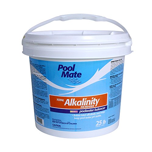 Pool Mate 1-2257 25 Pounds Swimming Pool Alkalinity Increaser, 25-Pounds (Bucket)
