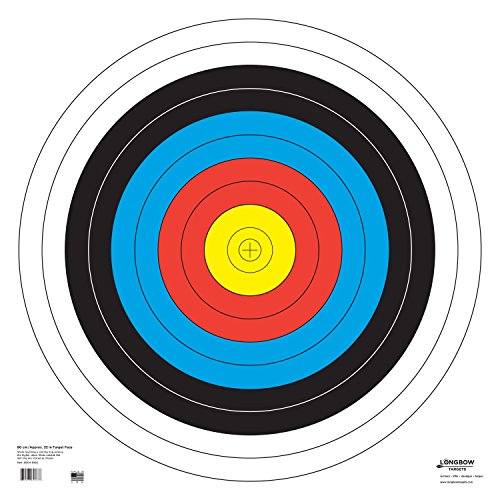 Archery 40cm & 80cm Targets by Longbow (15 Pack (80cm) Folded, 80cm Archery Paper)