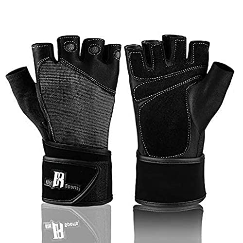 RIMSports Weight Lifting Grips Gloves Workout Men Accessories Wrist Support Weight Lifting Wrist Wraps Weightlifting Women Parkour Gloves Workout Gloves Women Rowing Gloves