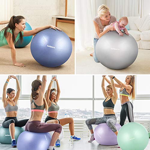 GalSports Pregnancy Birthing Ball, Yoga Exercise Birth Ball Chair for Delivery & Training & Fitness, Extra Thick Non-Toxic Anti-Burst Labor Ball with Quick Pump