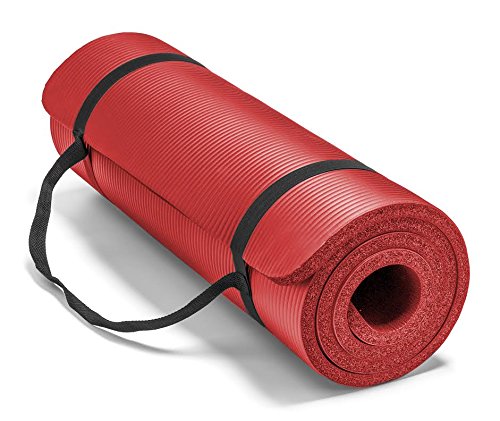 Spoga, Premium 5/8-inch Extra Thick 71-inch Long High Density Exercise Yoga Mat with Comfort Foam and Carrying Straps