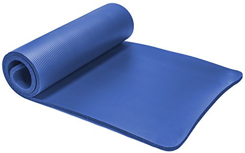 Spoga, Premium 5/8-inch Extra Thick 71-inch Long High Density Exercise Yoga Mat with Comfort Foam (Blue)