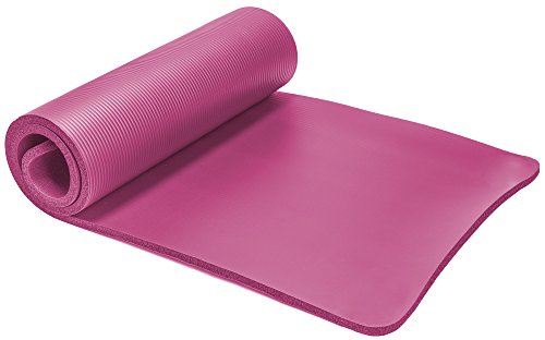 Spoga, Premium 5/8-inch Extra Thick 71-inch Long High Density Exercise Yoga Mat with Comfort Foam and Carrying Strap (Pink)