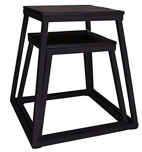 Ader Plyometric Platform Box Set- 12", 18" & 24" Black