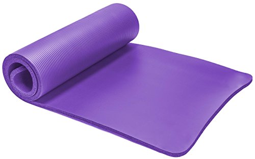 Spoga Premium Extra Thick 71-Inch Long High Density Exercise Yoga Mat with Comfort Foam and Carrying Straps, Purple