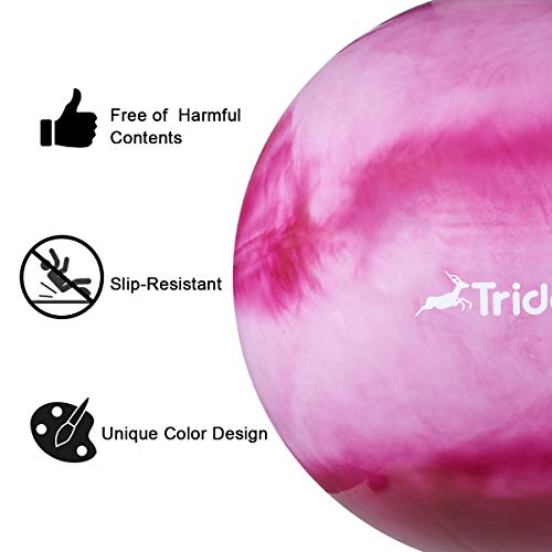 Trideer Exercise Ball (45-85cm) Extra Thick Yoga Ball Chair, Anti-Burst Heavy Duty Stability Ball Supports 2200lbs, Birthing Ball with Quick Pump (Office & Home & Gym)