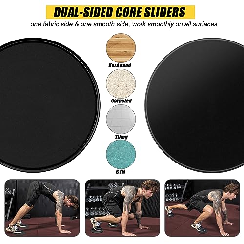 23 Pack Resistance Bands Set Workout Bands, 5 Stackable Exercise Bands 5 Loop Resistance Bands 2 Core Sliders – Door Anchor Handles Ankle Straps Carry Bag Instant Cooling Towel Wrist Wraps