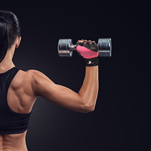 RIMSports Womens Workout Gloves with Wrist Support - Weight Gloves Womens Mens Workout Gloves Gym Gloves for Men Guantes para Gym Hombre Workout Accessories for Men Gym Accessories