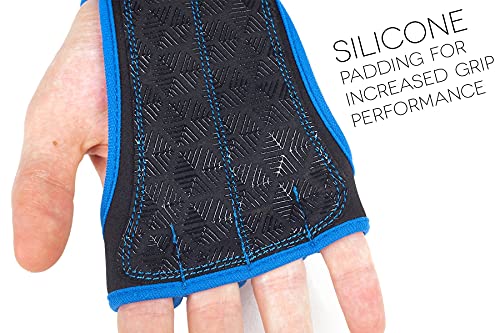 ProFitness Workout Gloves with Wrist Support Best Workout Gloves for Weight Lifting, Gym Workouts (Royal Blue, Medium)