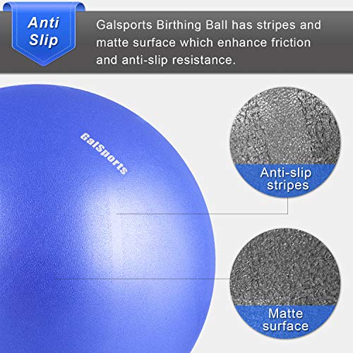 GalSports Pregnancy Birthing Ball, Yoga Exercise Birth Ball Chair for Delivery & Training & Fitness, Extra Thick Non-Toxic Anti-Burst Labor Ball with Quick Pump