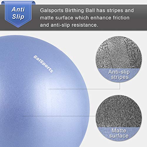 GalSports Pregnancy Birthing Ball, Yoga Exercise Birth Ball Chair for Delivery & Training & Fitness, Extra Thick Non-Toxic Anti-Burst Labor Ball with Quick Pump