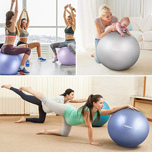 GalSports Pregnancy Birthing Ball, Yoga Exercise Birth Ball Chair for Delivery & Training & Fitness, Extra Thick Non-Toxic Anti-Burst Labor Ball with Quick Pump