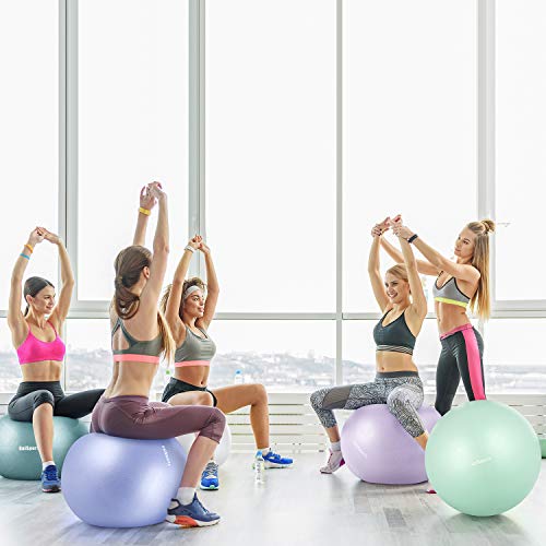 GalSports Pregnancy Birthing Ball, Yoga Exercise Birth Ball Chair for Delivery & Training & Fitness, Extra Thick Non-Toxic Anti-Burst Labor Ball with Quick Pump