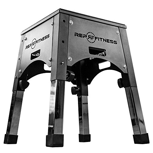 Rep Fully Assembled Adjustable Height Plyo Box 16/20/24 Plyometric Box for Agility Workouts and Box Jump Training