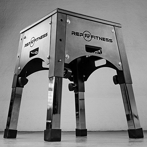 Rep Fully Assembled Adjustable Height Plyo Box 16/20/24 Plyometric Box for Agility Workouts and Box Jump Training