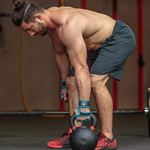 Mava Sports Cross Training Gloves with Wrist Support for Fitness, WOD, Weightlifting, Gym Workout & Powerlifting - Silicone Padding, no Calluses - Men & Women, Strong Grip (Dark Blue, Large)