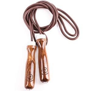 Golden Stallion Leather Jump Rope - Jump Rope for Men and Women - Jump Rope Weighted and Adjustable - Transform Your Body at Home, Office & on the Go