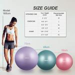 GalSports Pregnancy Birthing Ball, Yoga Exercise Birth Ball Chair for Delivery & Training & Fitness, Extra Thick Labor Ball with Quick Pump, Certified by SGS (Lavender Purple, XL (68-75cm))