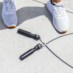 Rx Smart Gear Jump Rope - Black Ops Ergonomic Handles with Trans Black Cable Buff 3.4 9'0" | Jump Smart Weighted Speed Rope for Sports & Fitness, MMA, HIIT, Cardio & Functional Workout