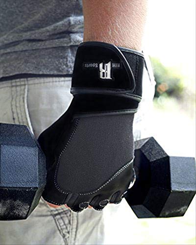 RIMSports Weight Lifting Grips Gloves Workout Men Accessories Wrist Support Weight Lifting Wrist Wraps Weightlifting Women Parkour Gloves Workout Gloves Women Rowing Gloves