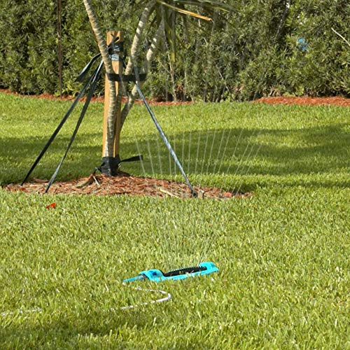 Aqua Joe Metal Base Adjustable Oscillating Sprinkler