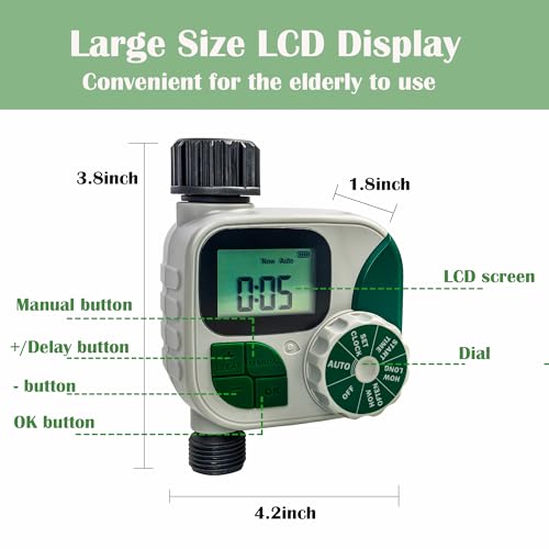 Hourleey Garden Hose Water Timer with Rain Delay