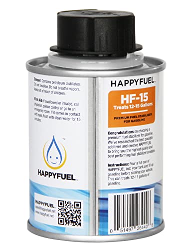 HappyFuel Premium Fuel Stabilizer for Lawnmowers and More