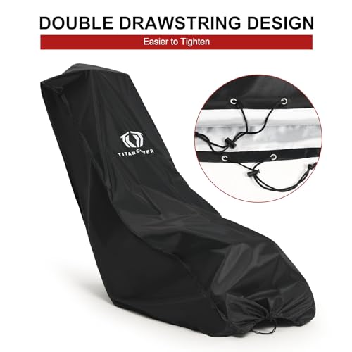 TitanCovers Waterproof Lawn Mower Cover with Storage Bag