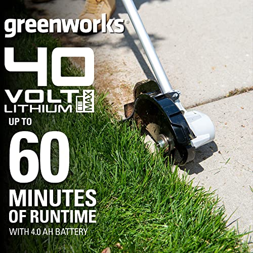 Greenworks 40V 8" Brushless Edger with Battery & Charger