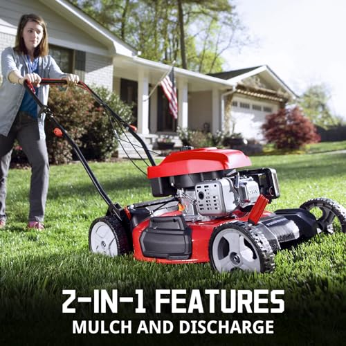 PowerSmart Gas Lawn Mower 21in. 144cc 2-in-1