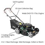 Webb 20" Self-Propelled Petrol Lawnmower with Bag