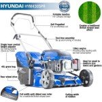 Hyundai 17" Self-Propelled Petrol Roller Lawnmower