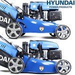 Hyundai 17" Self-Propelled Petrol Lawnmower, Blue