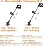 21V Cordless Lawn Strimmer with Battery and Charger