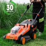 AIVOLT 48V Cordless Lawnmower with Batteries and Charger