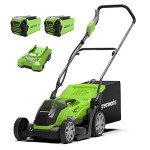 Greenworks 40V Cordless Lawnmower with Basket