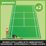 Greenworks 40V Cordless Lawnmower with Basket