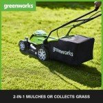 Greenworks 40V Cordless Lawnmower with Basket