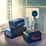 LawnMaster MX 24V Cordless Lawnmower & Spare Battery