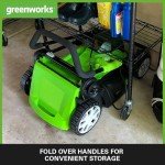 Greenworks Cordless Lawnmower with 2 Batteries & Charger