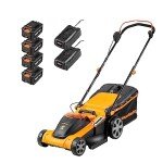 LawnMaster 48V Cordless Lawnmower with Batteries & Chargers