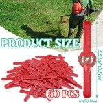 50 Plastic Grass Trimmer Blades for Lawn Mowers