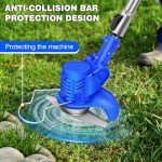 21V Cordless Electric Grass Trimmer with Batteries