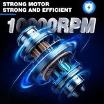 21V Cordless Electric Grass Trimmer with Batteries